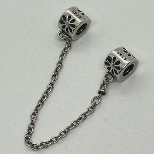 925 Sterling Silver Daisy Chain Link Spacer Screw On Charm Bead
